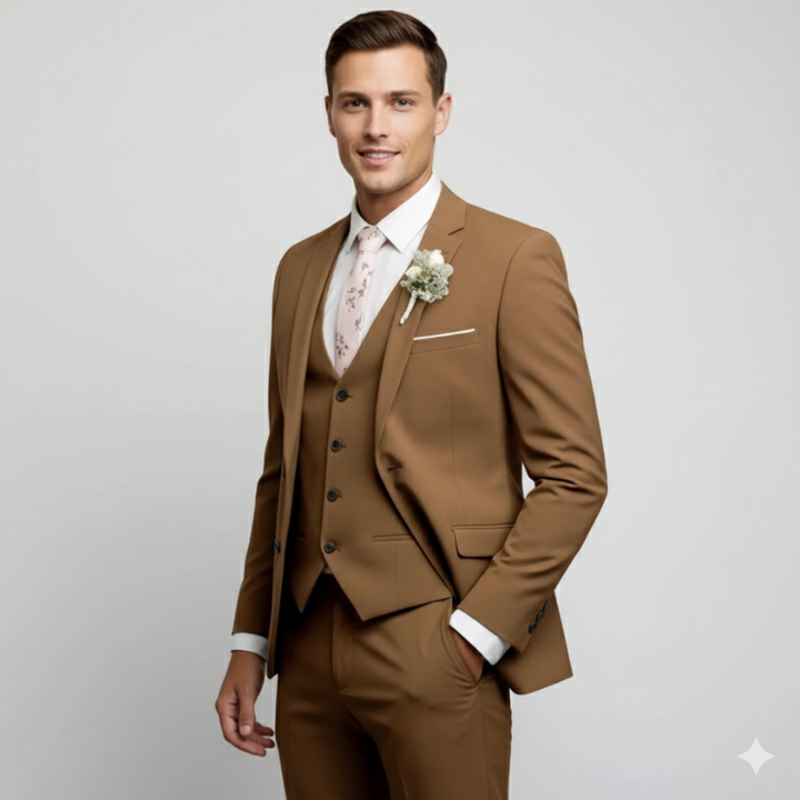 Julian | Wool Blend Three-Piece Suit for Men