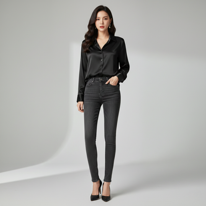 Isabella | Women’s Silk Long-Sleeve Blouse