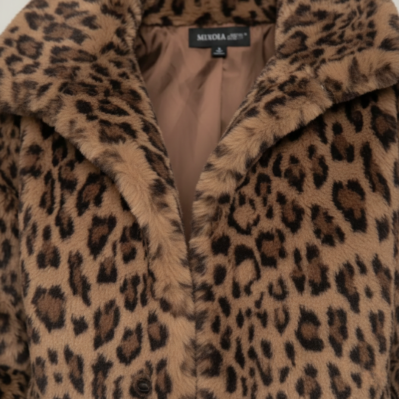 Leona | Oversized Faux Fur Leopard Coat