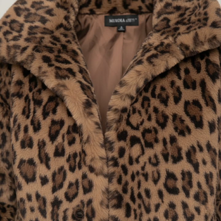 Leona | Oversized Faux Fur Leopard Coat