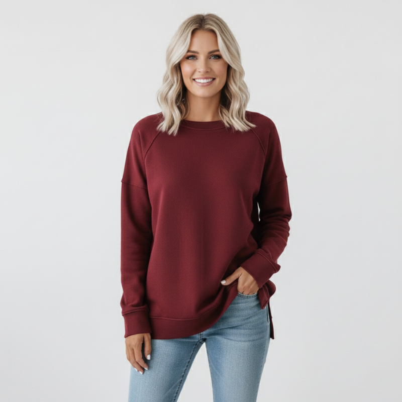 Aria | Relaxed Fit Cotton Sweatshirt for Women