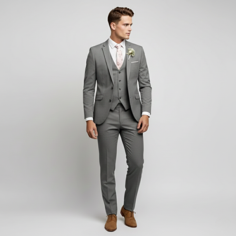 Julian | Wool Blend Three-Piece Suit for Men