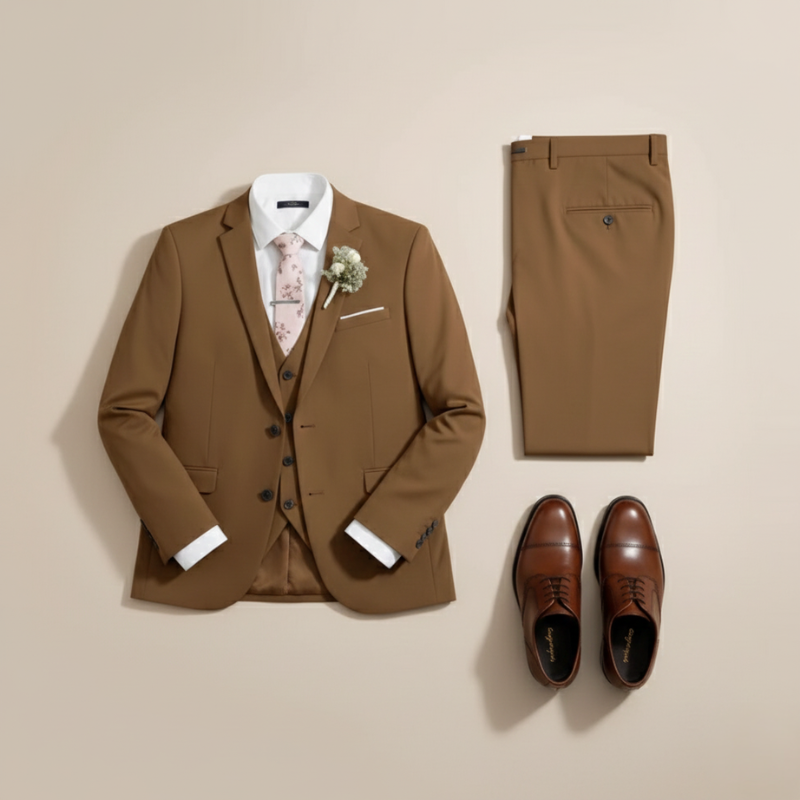Julian | Wool Blend Three-Piece Suit for Men