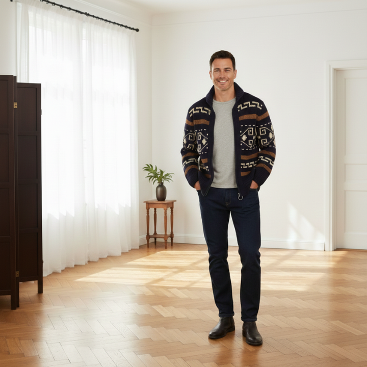 Side view close-up of brown leather clog shoes showing stitching and sole detail.